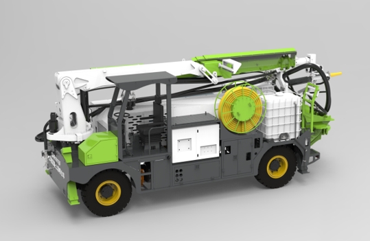 GHP4015F混凝土濕噴臺(tái)車——自帶空壓機(jī)的濕噴車